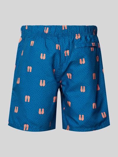 Shiwi Badehose mit Motiv-Print Modell 'Flipflops' Blau 3