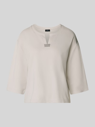 monari Sweatshirt met strass-steentjes Beige - 2