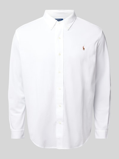 Polo Ralph Lauren Big & Tall PLUS SIZE vrijetijdsoverhemd met logostitching Wit - 1