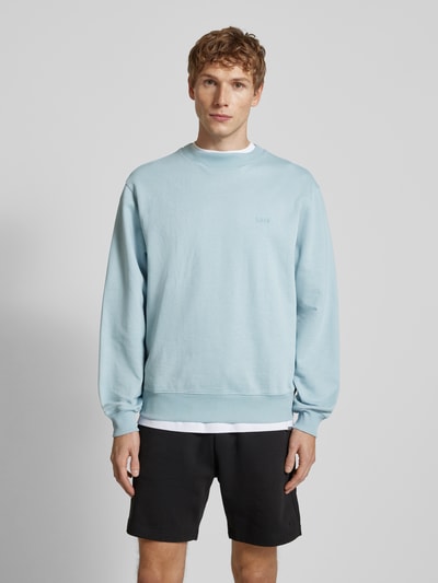 Balr. Sweatshirt mit Label-Stitching Hellblau 4