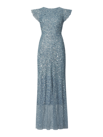 MAYA DELUXE Abendkleid im Meerjungfrau-Stil  Rauchblau 1