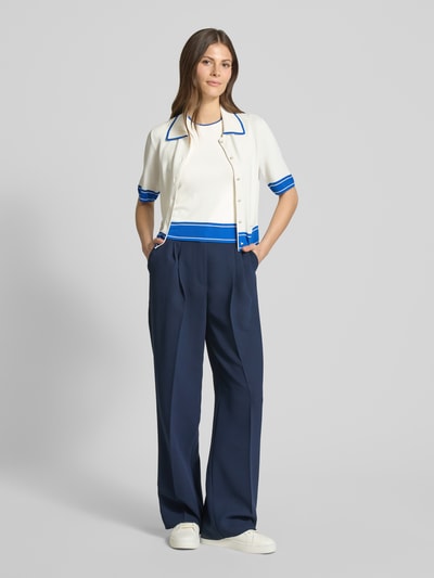 Marc Cain Top z imitacji dzianiny Złamany biały 1