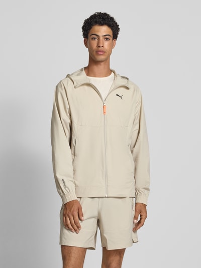 PUMA PERFORMANCE Softshell-jack met logoprint, model 'PUMATECH' Beige - 4
