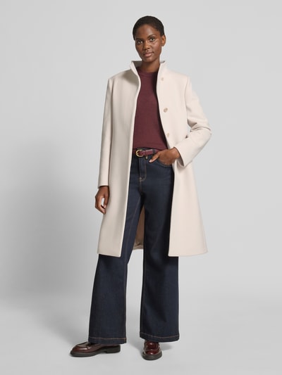 ICONS Cinzia Rocca Mantel mit Kaschmir-Anteil Offwhite 1