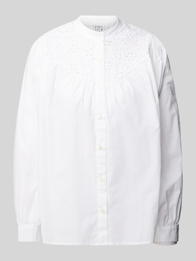 Emily Van den Bergh Relaxed fit overhemdblouse met opstaande kraag Offwhite - 2