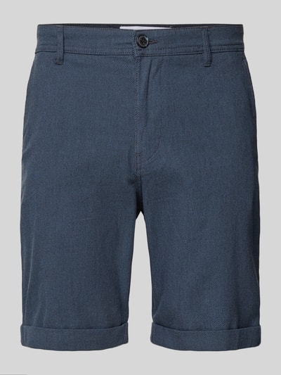 SELECTED HOMME Slim Fit Shorts mit Strukturmuster Modell 'LUTON' Marine 2
