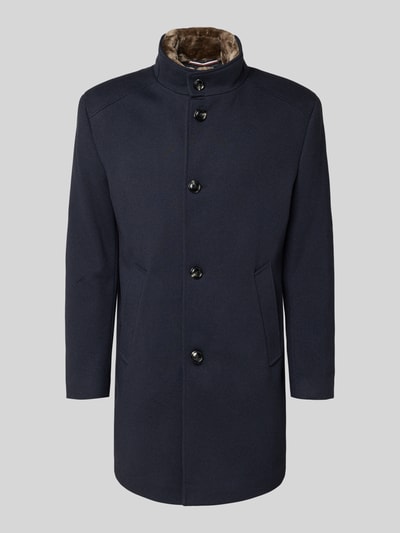 bugatti Mantel mit Stehkragen Marine 2