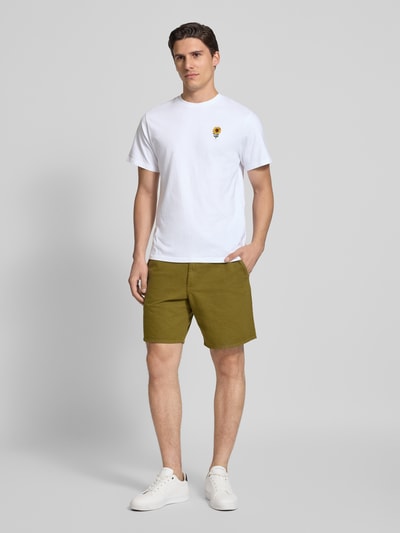 Forét T-Shirt mit Motiv-Stitching Modell 'TOURNESOL' Weiss 1