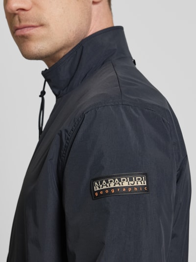 Napapijri Jack met labelpatch, model 'Montavic' Zwart - 3