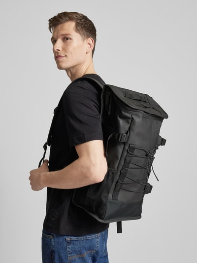 RAINS Rucksack in unifarbenem Design Black 1