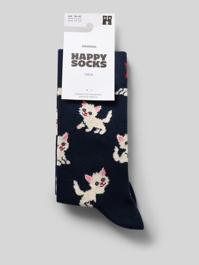 Happy Socks Socken mit Allover-Motiv-Print Black 3