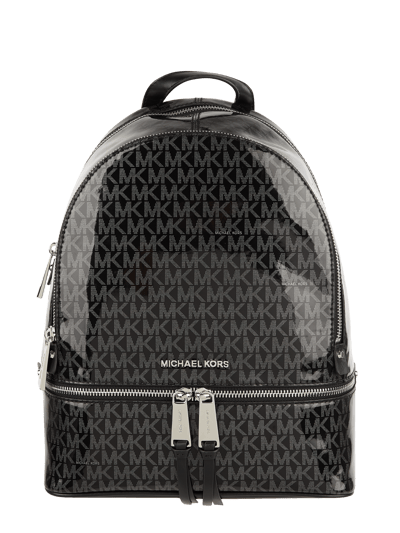 MICHAEL Michael Kors Rucksack mit Logo-Muster  Metallic Black 2