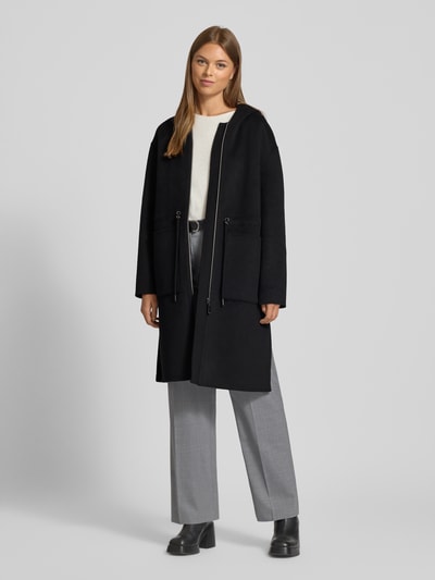 comma Jas met capuchon Zwart - 1