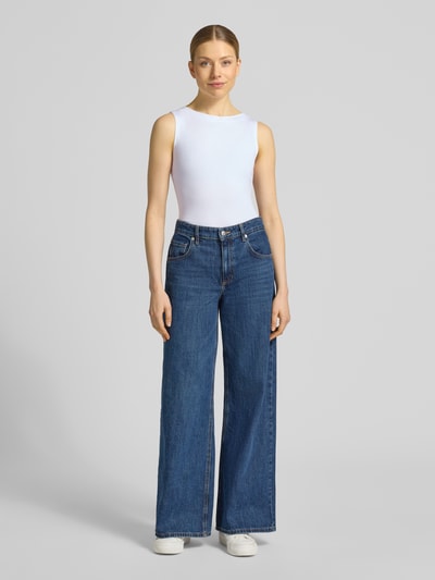 VERO MODA Slim Fit Top aus Baumwoll-Modal-Mix Modell 'PANDA' Weiss 1