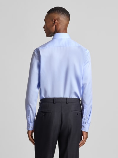 Christian Berg Men Regular Fit Business-Hemd aus reiner Baumwolle mit Kentkragen Bleu 5