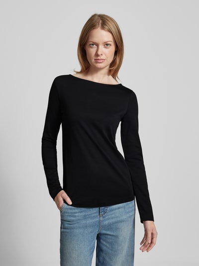 Christian Berg Woman Longsleeve mit U-Boot-Ausschnitt Black 4