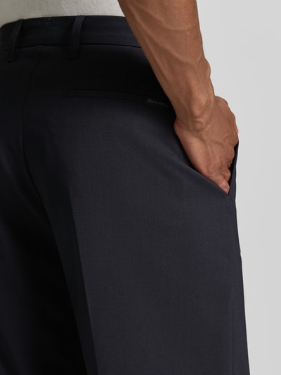 Marc O'Polo Weite Hose mit Woll-Anteil Modell 'MOSSBO DFB' - Marc O'Polo × DFB Travel Collection Dunkelblau 3