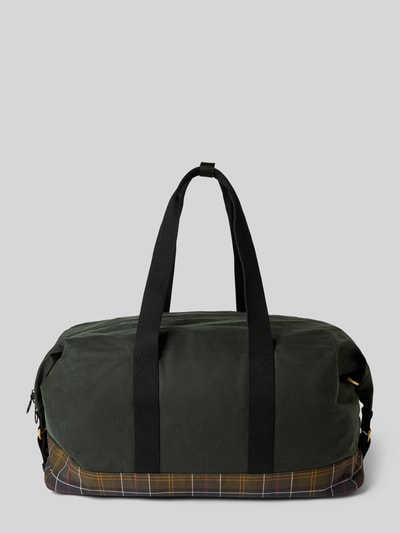 Barbour Weekendtas met labelpatch model 'FIELD WAX HOLDALL' Olijfgroen - 4