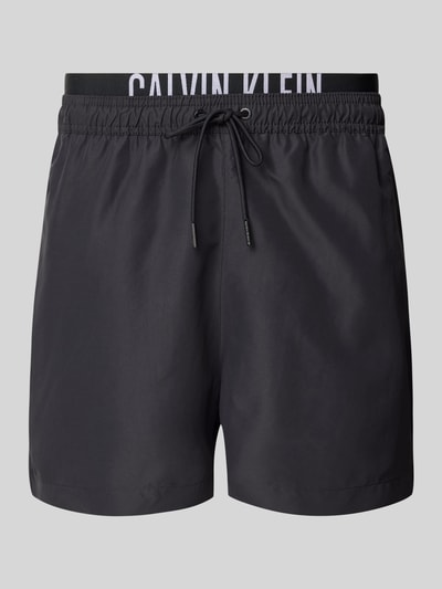 Calvin Klein Underwear Zwembroek met labelprint Zwart - 1