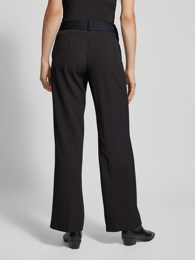 JOOP! Wide Leg Stoffhose mit Label-Applikation Black 5