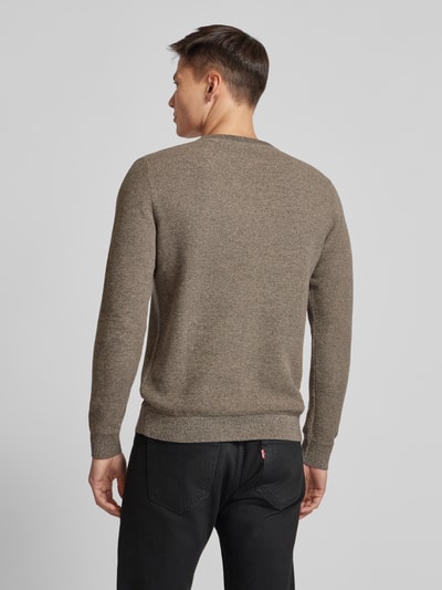 SELECTED HOMME Strickpullover mit Strukturmuster Modell 'ROSS' Mittelgrau 5