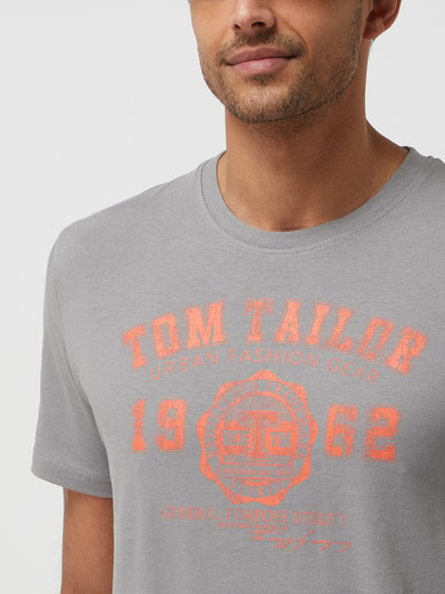 Tom Tailor T-Shirt aus Baumwolle  Hellgrau 3