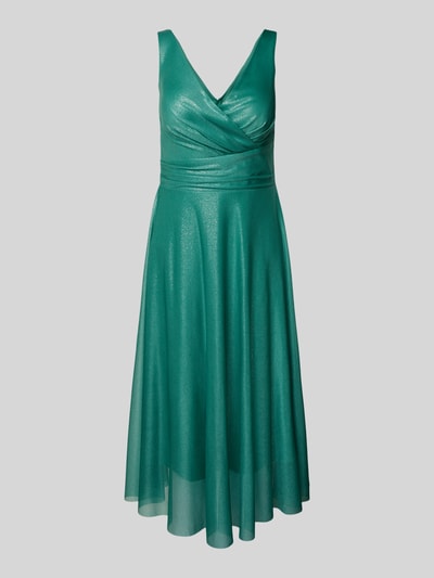 TROYDEN COLLECTION Cocktailkleid in Wickel-Optik Mint 2