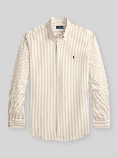 Produktfoto, Slim Fit Freizeithemd aus Baumwoll-Mix von Polo Ralph Lauren, efekt: wzór w paski na całej powierzchni, krój slim fit, kołnierzyk typu button down, listwa guzikowa na całej długości, wyhaftowane logo, długi rękaw, sportowy mankiet, wykończenie: cieniowana przędza, materiał: mieszanka bawełny