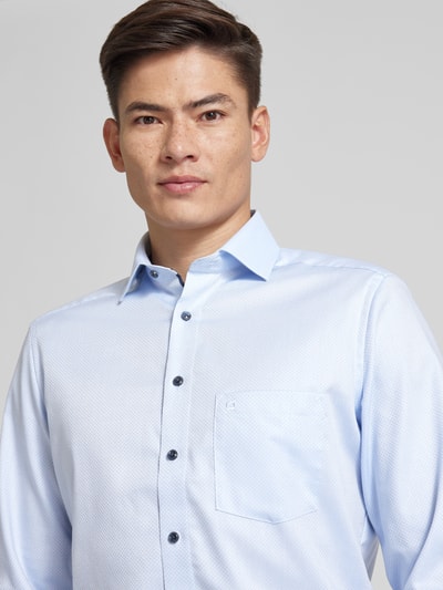 OLYMP Modern fit zakelijk overhemd met kentkraag Bleu - 3