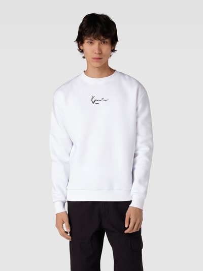 Karl Kani Sweatshirt mit Logo-Stitching Weiss 4