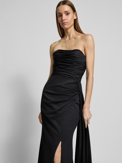 Unique Abendkleid mit gelegten Falten Black 3