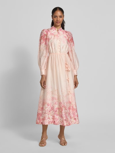 Forever New Tailliertes Freizeitkleid aus Lyocell-Leinen-Mix Modell 'Ashlyn' Rose 4