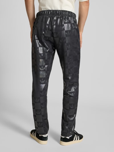 adidas Originals Regular fit sweatpants met all-over logoprint, model 'Reg' Zwart - 5