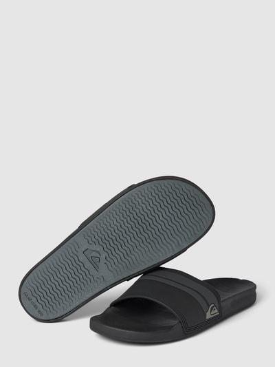 Quiksilver Slides mit Label-Detail Modell 'RIVI' Black 4