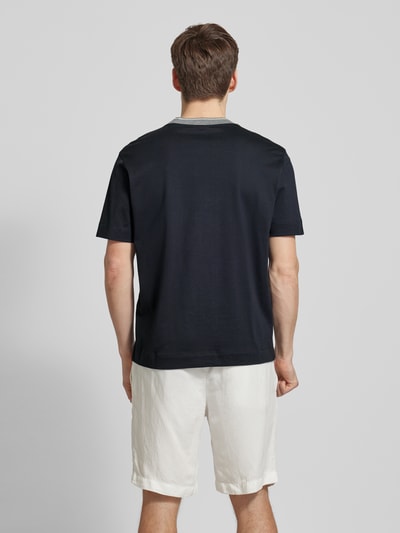 Emporio Armani T-Shirt mit Label-Stitching Marine 5