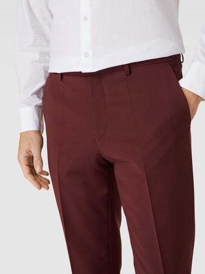 HUGO Hose mit Paspeltaschen Modell 'Hesten' Bordeaux 3