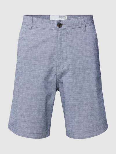 Selected Homme Chino-Shorts mit Karomuster Modell 'CONNOR' Marine 2