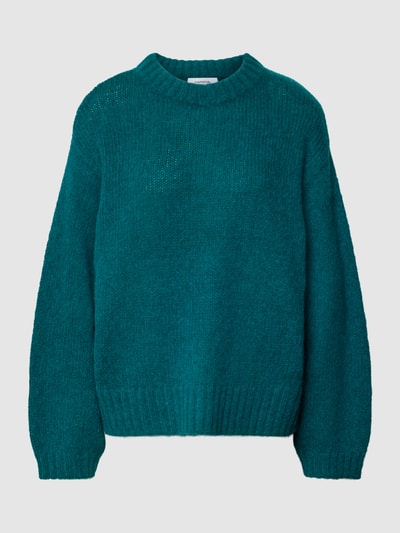 comma Casual Identity Strickpullover mit Rundhalsausschnitt Petrol 1