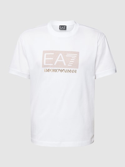 EA7 Emporio Armani T-Shirt mit Label-Design Weiss 2