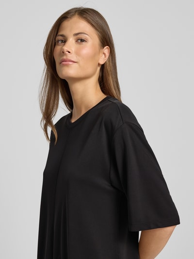 Jake*s Casual Knielanges T-Shirt-Kleid mit Rundhalsausschnitt Black 3