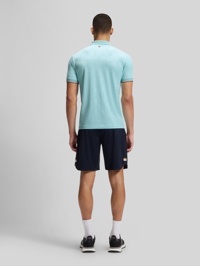 BOSS Green koszulka polo o kroju slim fit z wytłoczeniem emotikon piłki tenisowej model 'PL_TOC GAME1' Morski 5