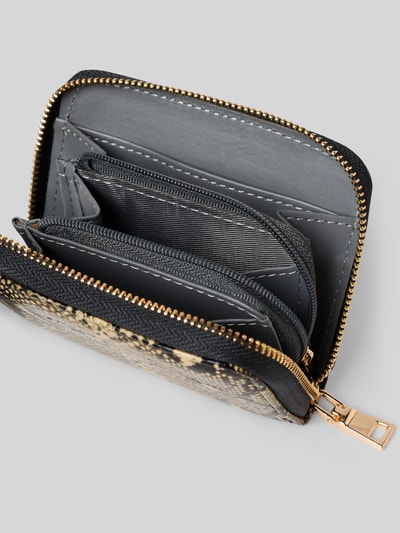 Seidenfelt Portemonnee met labeldetail, model 'YLVA' Beige - 3