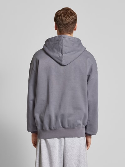 Pegador Oversized Hoodie mit Label-Stitching Anthrazit 5