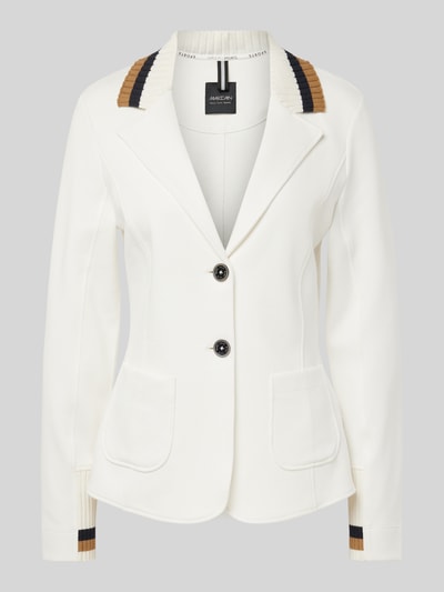 Marc Cain Slim Fit Blazer mit Eingrifftaschen Offwhite 2