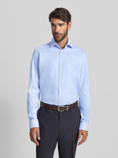 Christian Berg Men Regular fit zakelijk overhemd met extra lange mouwen Bleu - 4