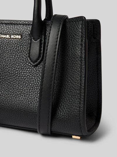 MICHAEL Michael Kors Lederhandtasche mit Label-Anhänger Modell 'SCARLETT' Black 3