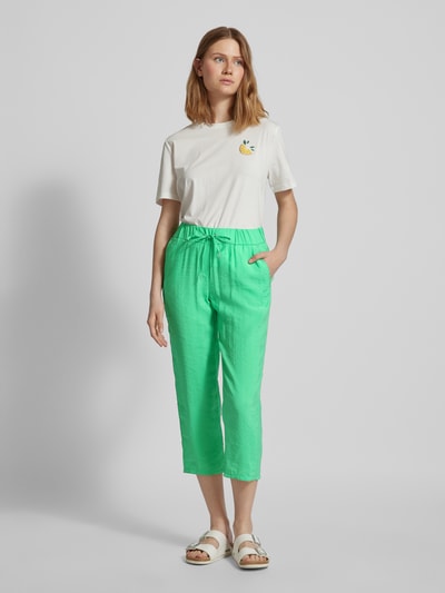 Toni Dress Spodnie materiałowe o skróconym kroju regular fit model ‘Pia’ Jabłkowozielony 1