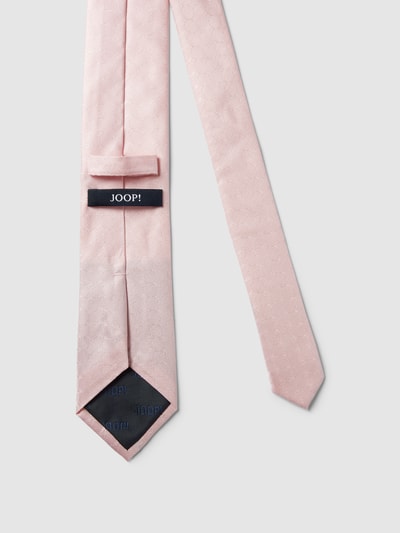 Joop! Slim Fit Stropdas met all-over motief Rosé - 3