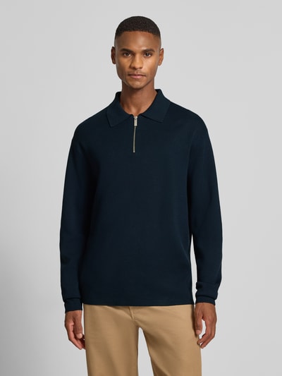 SELECTED HOMME Relaxed Fit Strickpullover aus Viskose-Mix Modell 'TELLER' Blau 4