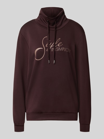 Soyaconcept Regular Fit Sweatshirt aus reiner Modal-Mix Modell 'BANU' Schoko 1